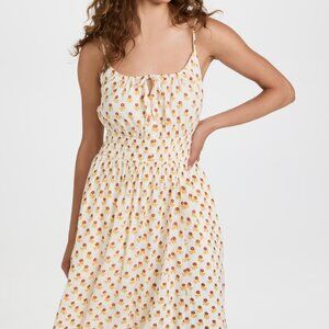 Madewell Sophia Cami Midi Dress in Wild Calendula Block Print